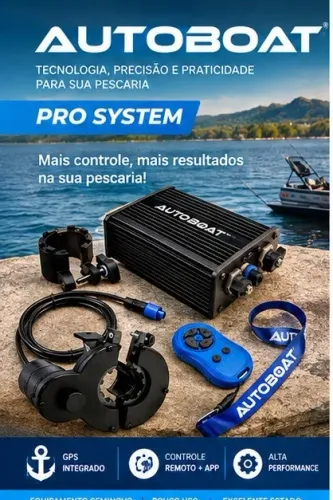AUTOBOAT PRO SYSTEM COM ANCORA- SEMINOVO COM POUCO USO - R$ 1.350,00
