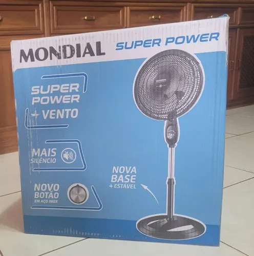 MONDIAL Ventilador Coluna 110V, 40cm, 6 pás, Super Power - VSP-40C-B
