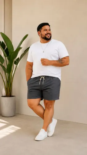 Shorts Plus Size Brim