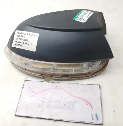 Pisca Capa Retrovisor Volkswagen Fusca 2.0 2014   Preto
