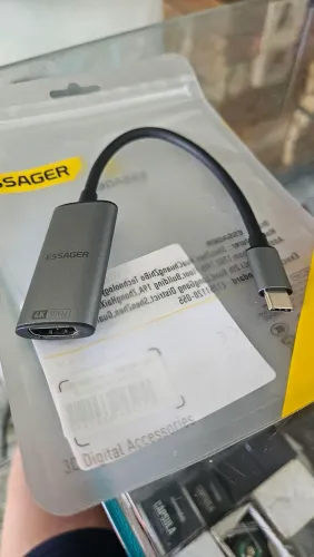 Essager adaptador hdmi fêmea para tipo C 4k 30Hz 