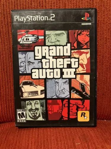 GTA III Original PS2 Mapa + Encarte