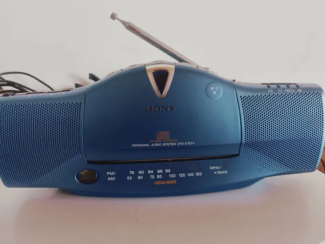 Rádio portátil Sony Cd player AM FM funcionando perfeitamente
