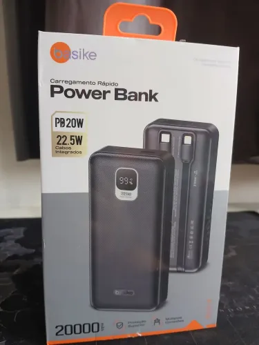 Carregador portátil Power Bank 20.000mAh Basike / PREÇO IMBATÍVEL