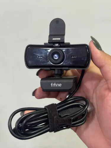Webcam FIFINE K420 2K 1440p com Microfone e Tripé