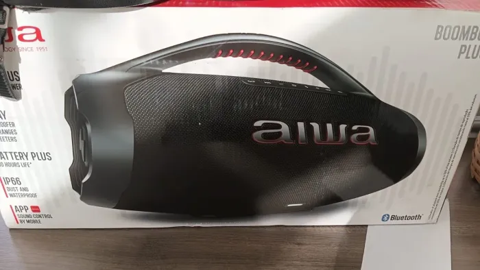 (Nova) Boombox Plus AIWA 200W até 30H de bateria com NF