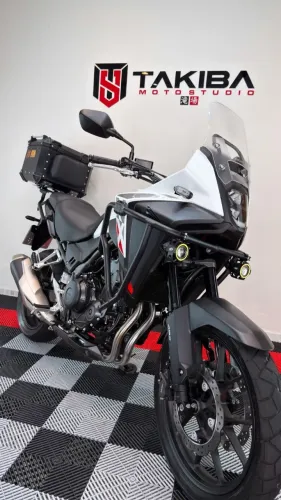 Honda NX500 Branca - Completa de Acessórios