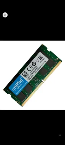 RAM 16GB DDR4 3200MHz CRUCIAL - NOVINHA