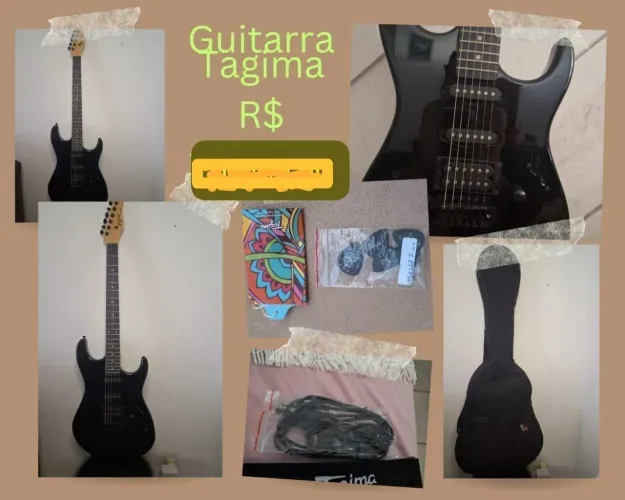 Guitarra Tagima(Nova) com nota fiscal incluso Bag Case + Alça + Cabo + Kit Palhetas.