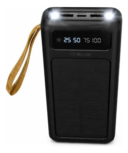 Carregador Portátil Solar Power Bank It-Blue 30.000mAh para Celular
