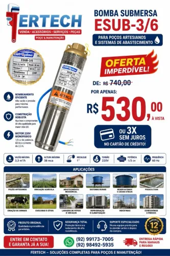 Bomba submersa esub-3/6 