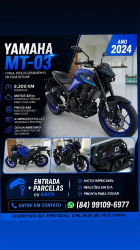 Yamaha MT 03 Ano 2024 Impecável 