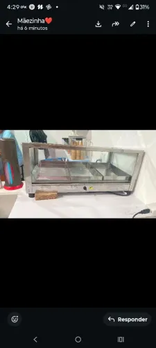 Vitrine para salgado
