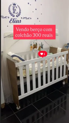 Berço americano com colchão