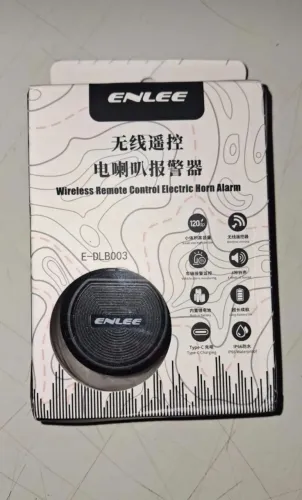 BUZINA ELÉTRICA ENLEE COM CONTROLE REMOTO - ALARME + 120DB