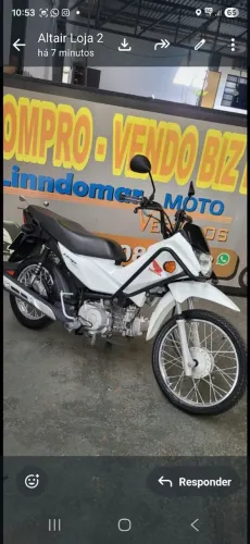 POP 110 2016 BRANCA CONSERVADA $9500 LINDOMAR MOTOS 