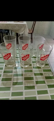 Antigos copos do guaraná Brahma 6un