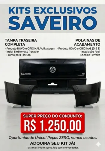 Tampa de mala da Saveiro. E polainas laterais. Novas