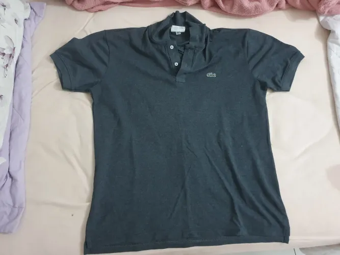 TAMANHO GG Camisa Lacoste Cinza