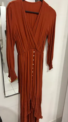 Vestido terra cota P