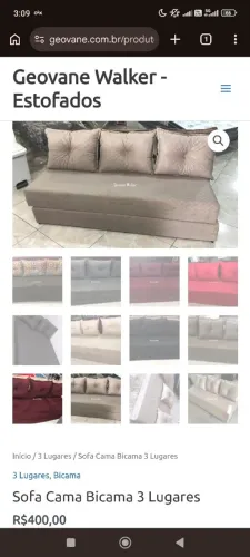 Sofa Cama Bicama 3 Lugares