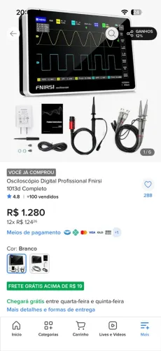 Osciloscópio Digital