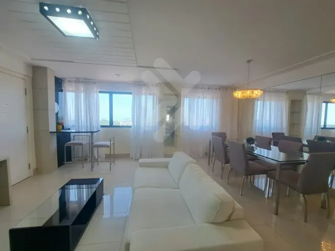 Apartamento Mobiliado em Capim Macio- 3 quartos - 98m2- andar alto