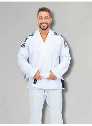Kimono Zanshin branco A3 jiu-jitsu