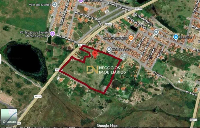 6,8 HECTARES EM ÁREA URBANA DE MONTE ALEGRE-RN JÁ APROVADO PARA EMPREENDIMENTO