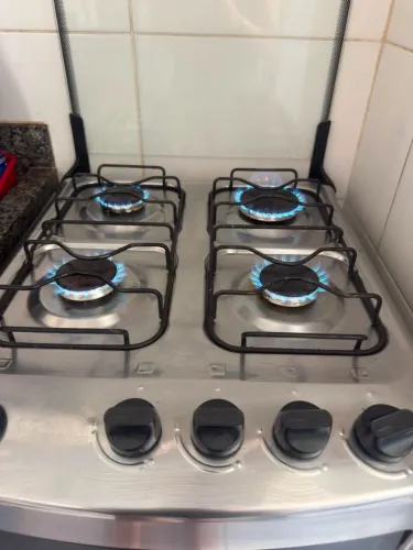 Fogão Inox 4 bocas Cônsul
