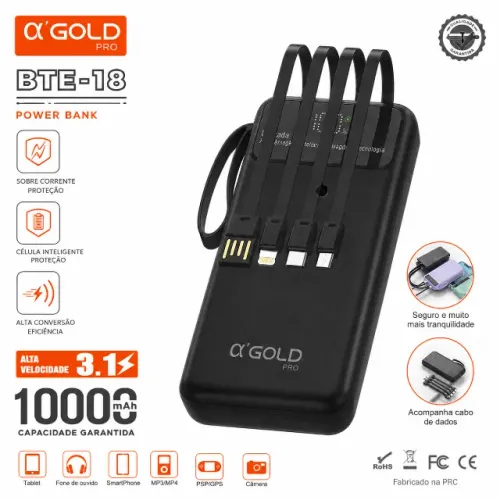 POWER BANK A GOLD PRO BTE-18 1000MAH