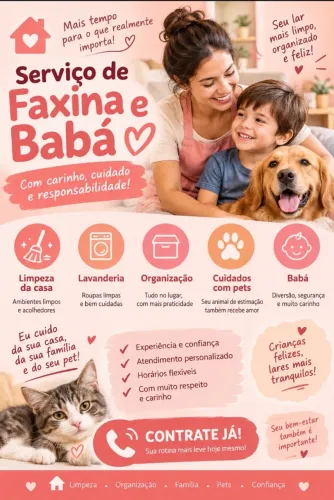 Doméstica / babá - 3000, 3500, 5000