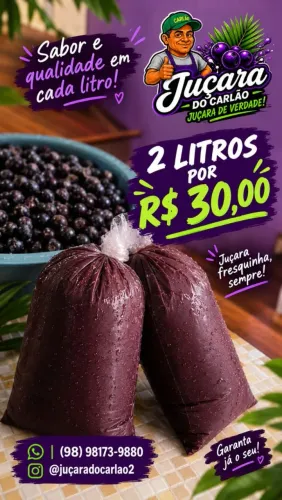 2 litros de juçara por 30,00 ?