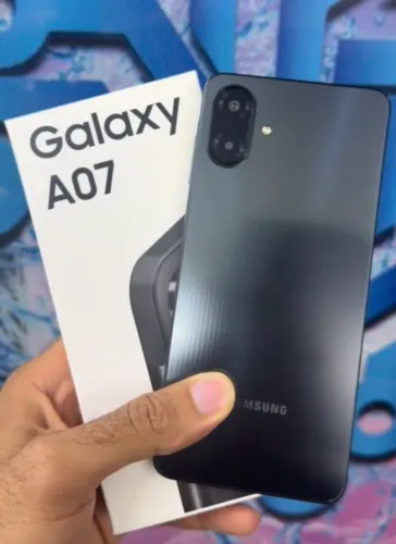Telefone Nacional - Brabo - A07 (Samsung) 128/4 Black + Entrega Grátis