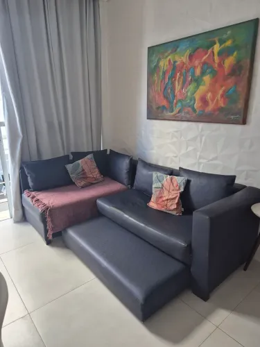 Sofa courino azul