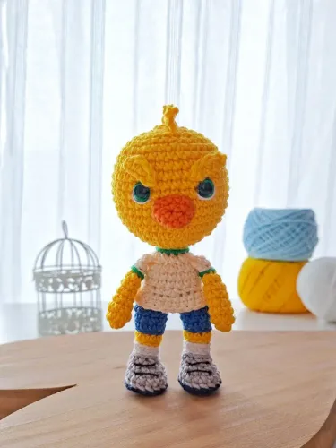 Canarinho Pistola em Amigurumi - Feito à Mão