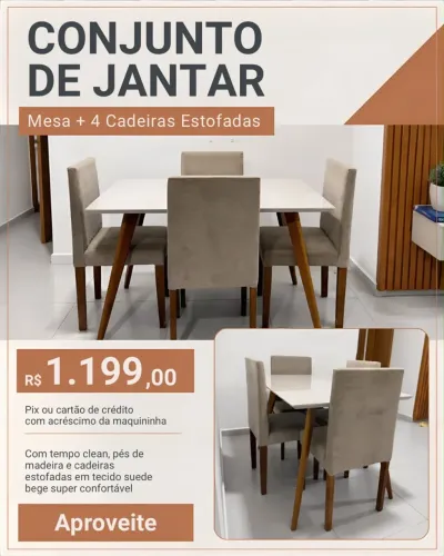 Conjunto Mesa de Jantar