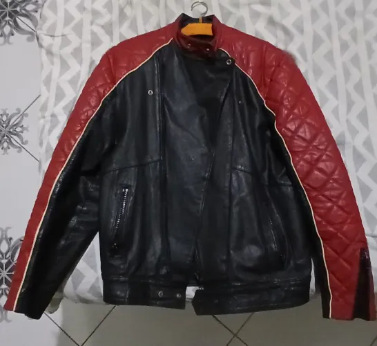 Jaqueta motociclista couro legitimo
