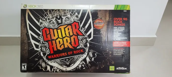 Kit Completo Guitar Hero Warrios of Rock - Xbox 360