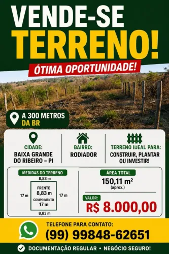 Vendo esse terreno