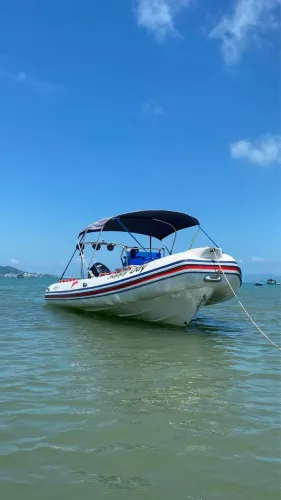 BOTE INFLÁVEL GAMPER 600 + EVINRUDE E-TEC 115HP ?  