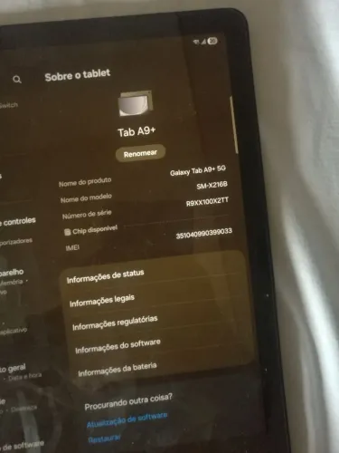 Tablet semi novo com marca de uso, preferência de venda para quem mora em bangu