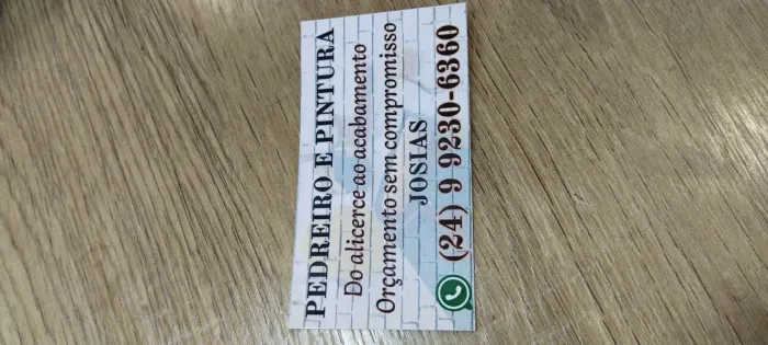 Pedreiro e pintura também pequenos trabalhos 