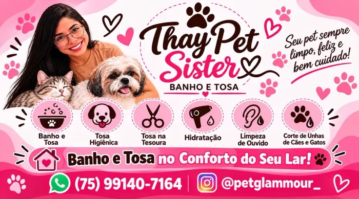 Banho e tosa a domicílio 