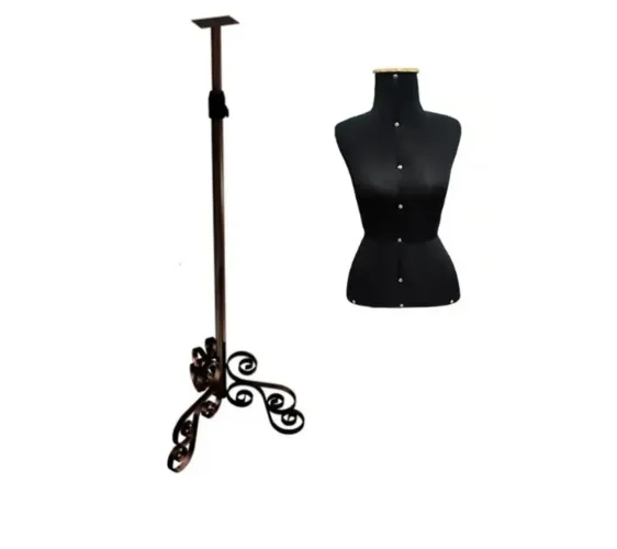 Manequim Tam. 40 - preto com pedestal