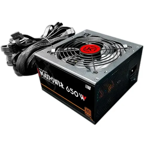 FONTE GAMER KALKAN 650W WATTS 80 PLUS BRONZE PRETO