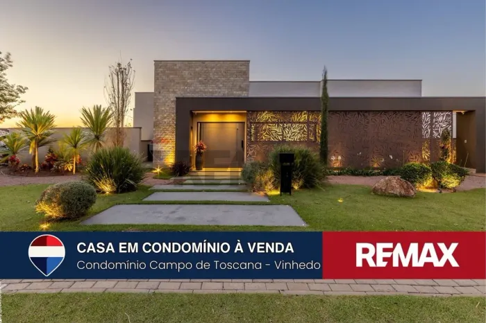 CASA MOBILIADA E DECORADA À VENDA NO CONDOMÍNIO CAMPO DE TOSCANA VINHEDO/SP