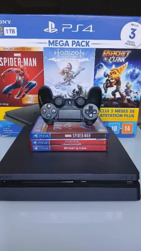 PlayStation 4 Slim 1TB IMPECÁVEL - Leia
