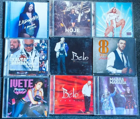 Lote 9 CDs Originais - Belo, Ludmilla, Pabllo, Exalta