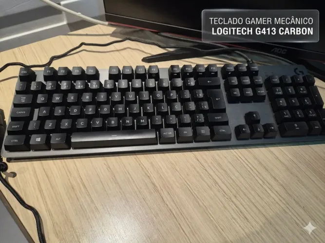 Teclado Mecânico Gamer Logitech G413 Carbon